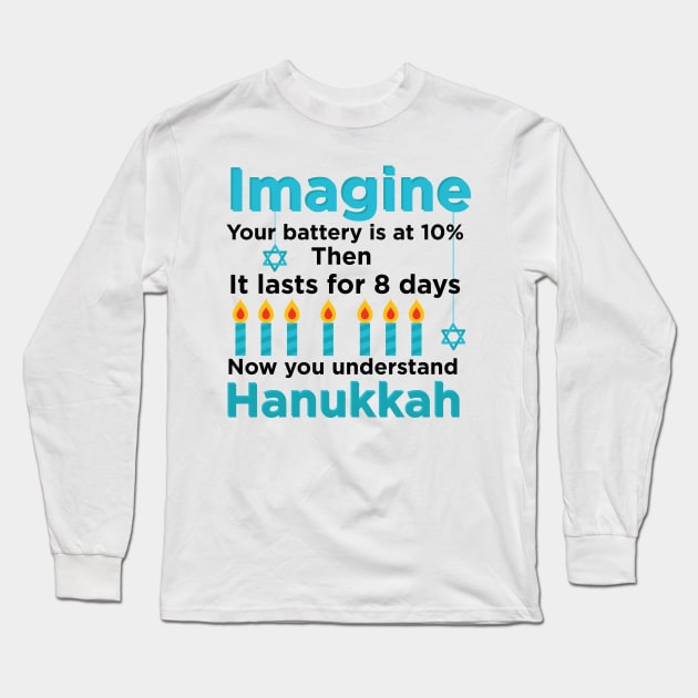 Hanukkah Long Sleeve T-Shirt by imlying